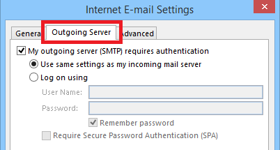 Outlook configuration