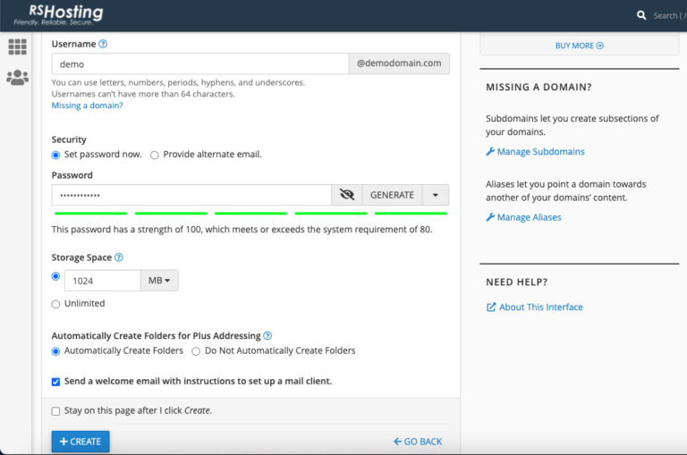 how to create email cpanel