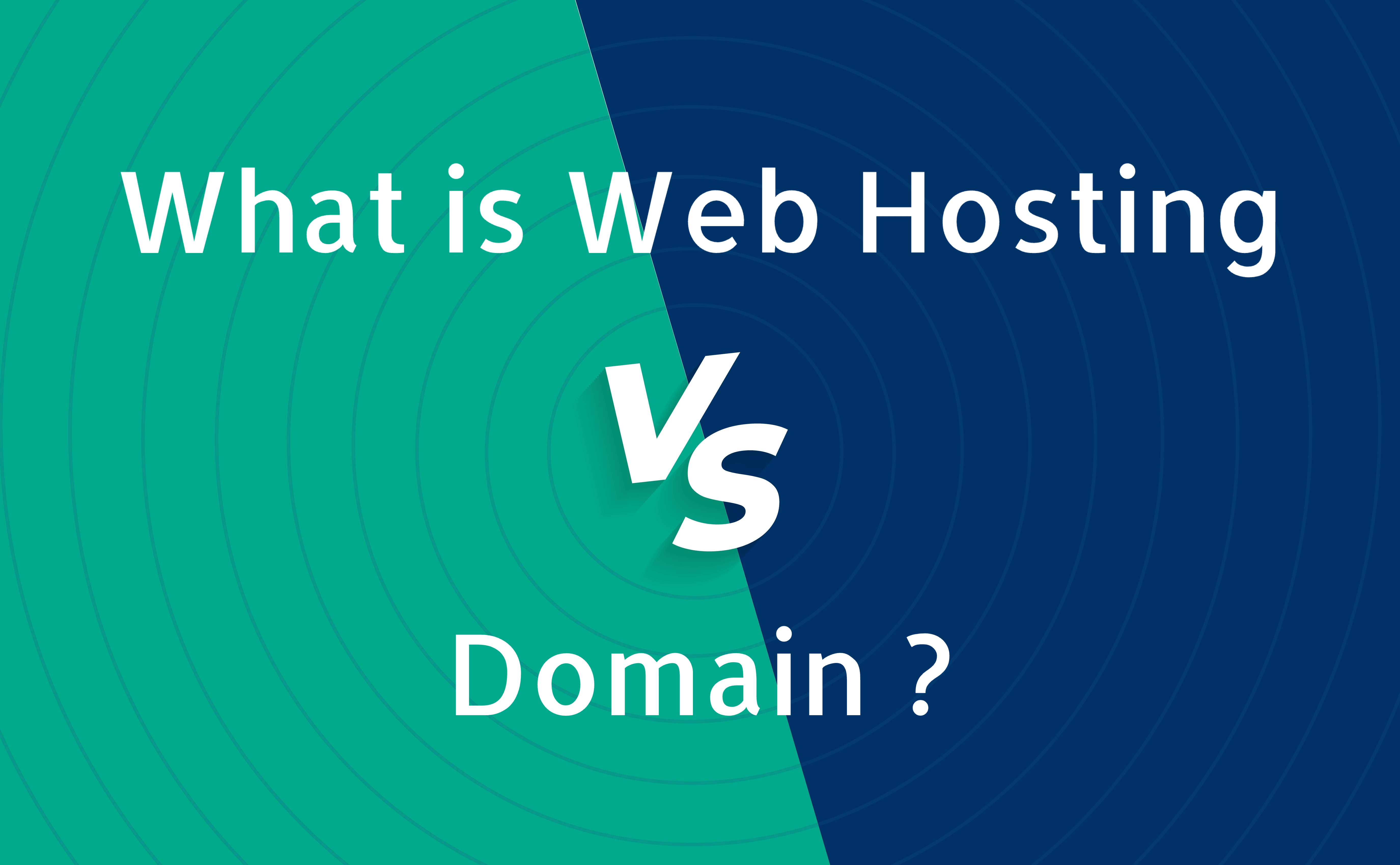 What is Web Hosting vs Domain
